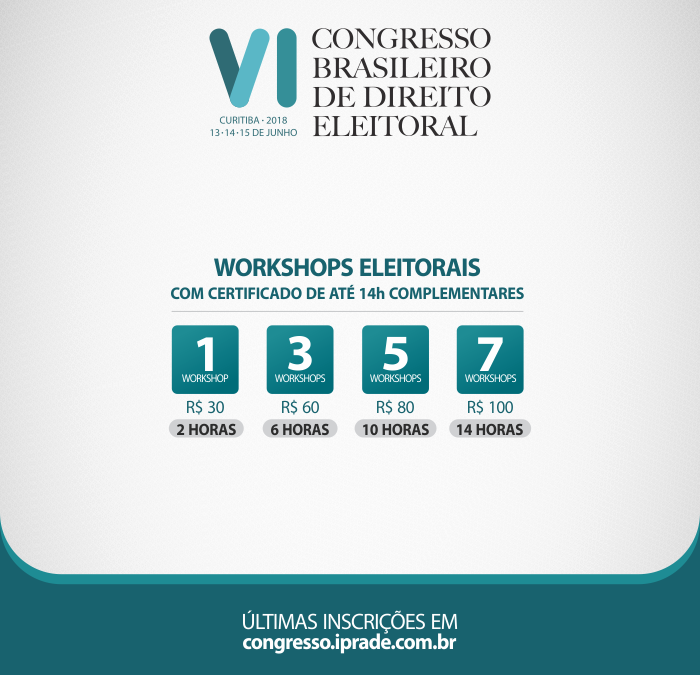 Programação paralela de workshops tem inscrições avulsas