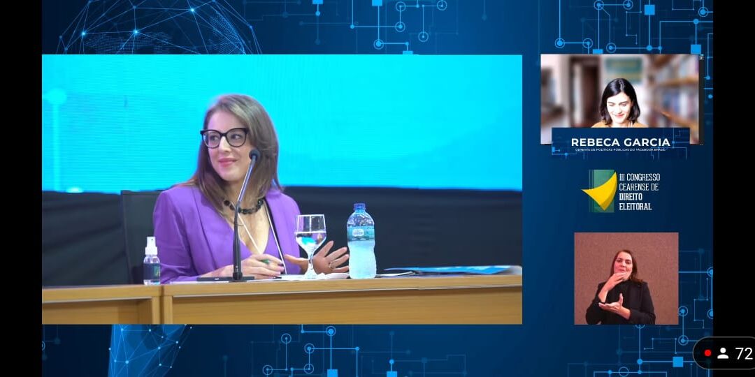 Ana Carolina de Camargo Clève participa do painel “Redes Sociais e Eleições” do III Congresso Cearense de Direito Eleitoral